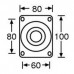 Adam Hall 37023 Točak obrtni 100mm